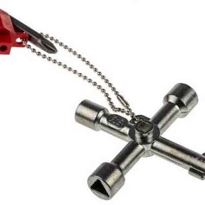 RS PRO Aluminium 4-way Control Cabinet Key