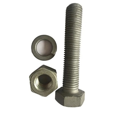 ASTM A193 B7 Heavy Hex Bolt c w 1 A194 Gr.2H Heavy Hex Nut & 1 F436 Washer - Plain (Full Thread) [10S]