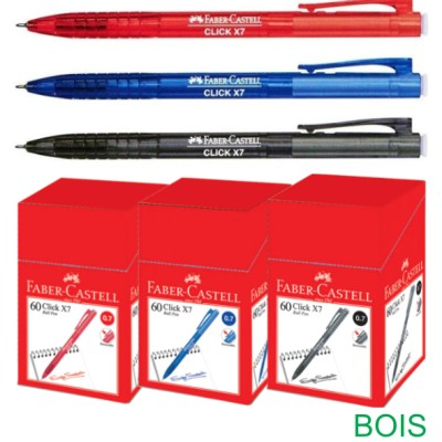 Faber Castell Pen Click X7 BLACK 0.7 (60pcs)