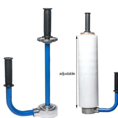 Hand-Held Stretch Film Dispenser Machine for Carton and Pallet Wrapping - 45-50cm Adjustable