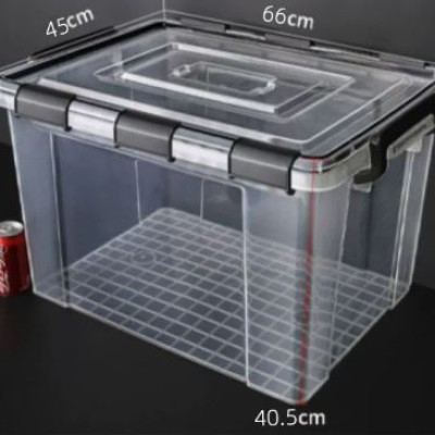 (85LITRE)Anti-Humidity Storage Box Stackable Strong Storage Container Box Stackable Storage Organizer  66X45X40.5CM