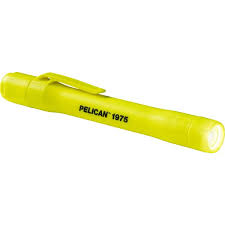 Pelican Torch 1975, 2AAA PENLIGHT w  /  H.BRACKET, ABS, YW YELLOW, LUMEN 117