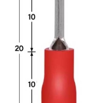 Cable Lug, Pin Type, Insulated 2.5mm PTV2-10