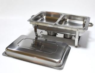 Stainless Steel Chafing Dish Food Warmer Serving Tray       /       Buffet Tray