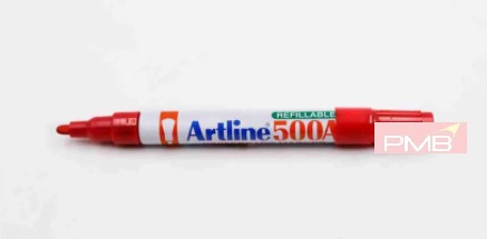 ARTLINE 500A WHITEBOARD MARKER, RED, 12PCS      /      BOX