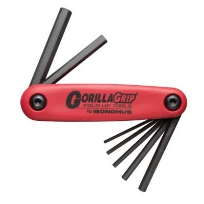 Bondhus Hex Metric Hex Key, Hex size 2 to 8 mm