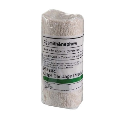 Smith & Nephew Elastic Crepe Bandage 10cm x 4m (Medium Wt)