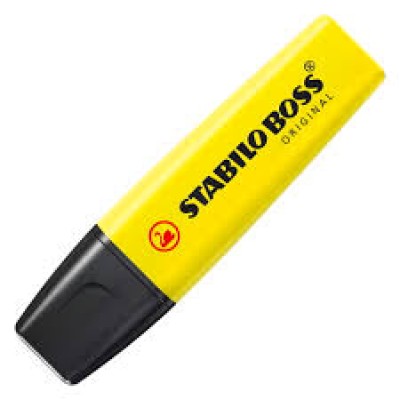 STABILO BOSS HIGHLIGHTER (YELLOW)
