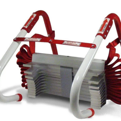 Kidde Fire Escape Ladder, 2-Story Rope Ladder, Extends to 13-Feet, Anti-Slip Rungs