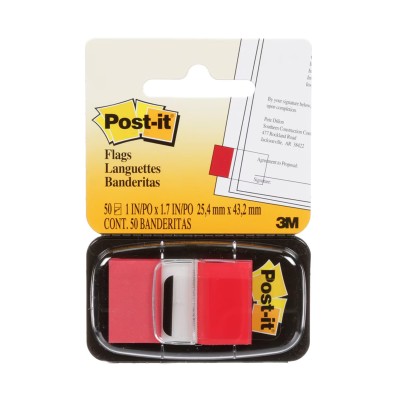 3M POST-IT FLAG TAPE (RED)