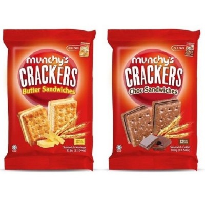 *MUNCHYS CRACKERS [ BUTTER   CHOCOLATE] SANDWICH