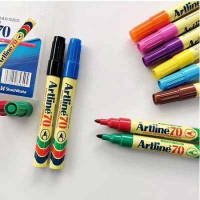 Artline 70 Permanent Marker Medium Point 11 Colours