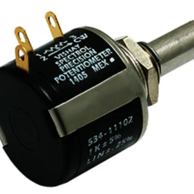 Vishay 534 2k Rotary Potentiometer 10-Turns 1-Gang Bushing Mount, 534-1-1-202