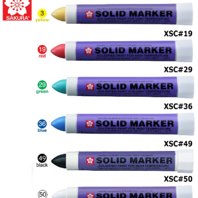 *Sakura Solid Marker High Temperature Industrial Markers [12PCS BOX] - Red