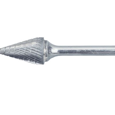 BURR, TUNGSTEN CARBIDE BURR, CONICAL, CHIPBREAKER, 6MM