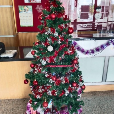 *Christmas Tree with decoration - 6ft + SNOWMAN DOLL