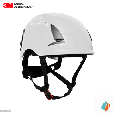 *3M SecureFit Safety Helmet, X5001VE-CE, White, Vented, 1000Vac, CE