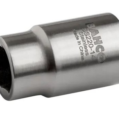 *Bahco 1 2 in Drive 22mm Standard Socket, 6 point, 43 mm Overall Length