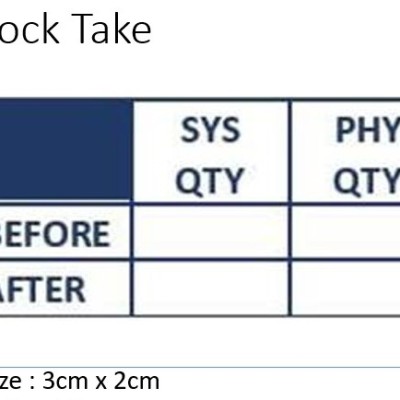 *#RUBBER STAMP - COLOP STAMP - Stock Take