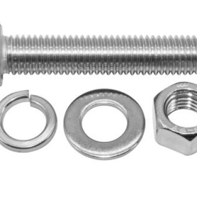 316L stainless steel A4-70 external hex bolt and nut set, extended screws M14.30 (5SETS)