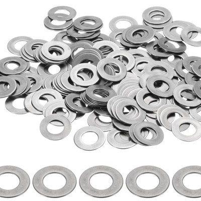 uxcell M6 Flat Washer for Screw, 200Pcs 304 Stainless Steel Washers 6MM ID x 12MM OD x 0.5MM Thick for Bolts