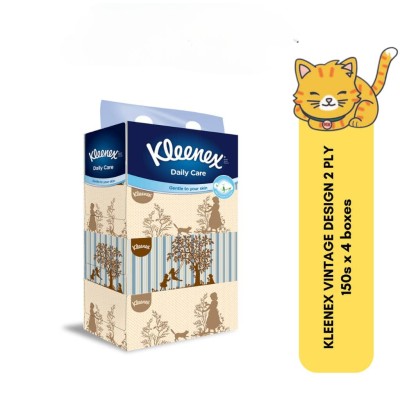 Kleenex Facial Tissue Box 2 PLY [150's x 4 boxes]