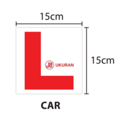 JPJ Cretified Vehicle Car  L Sticker