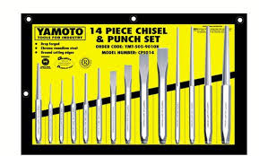 Kennedy chisel & punch set chrome vanadium, 14 pieces, YMT5059010K