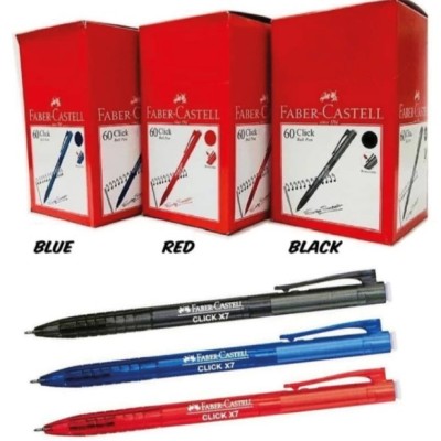 Faber Castell Pen Click X7 RED 0.7 (60pcs)