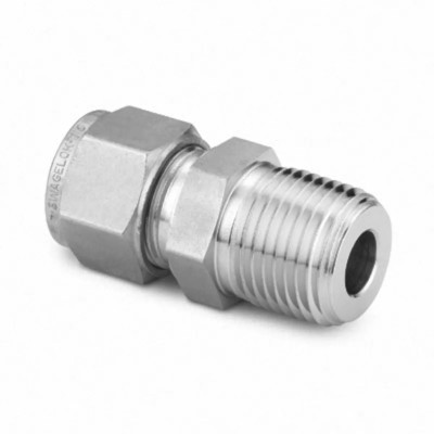 Swagelok Stainless Steel Tube Fitting, Male Connector, 6 mm Tube OD x 1 2 in. Male NPT [10s]