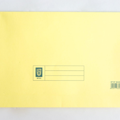 LION Pocket File Manila Card - Yellow
