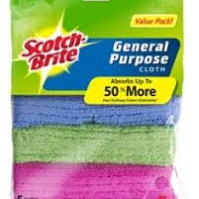 3M Scotch-Brite 2013 High Performance Microfiber Cloth 40cm x 40cm  Cleaning Cloth   Auto Detailing Cloth  Kitchen ToweL