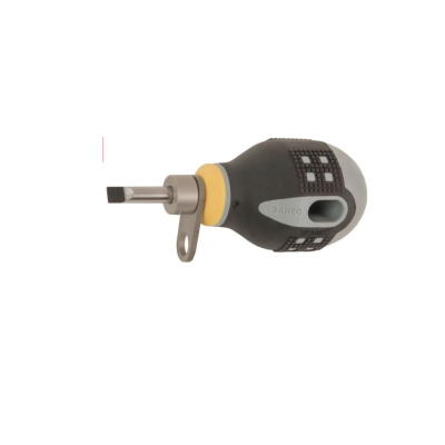 *Bahco Slotted Stubby Screwdriver, 5.5 x 1 mm Tip, 25 mm Blade, 83 mm Overall
