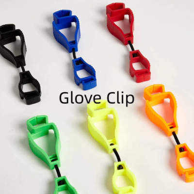 Plastic Working Glove Clip Hanger Clamp 10 Pcs [Random Colour]