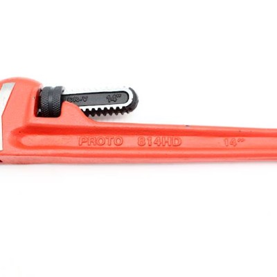 *Proto J814HD Proto Heavy-Duty Cast Iron Pipe Wrench Red, 14"
