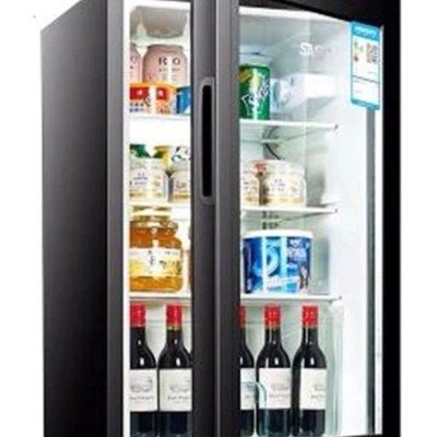 Ready 71L Ice Bar Refrigerator Single Door Small Mini Glass Refrigerated Fresh Tea Wine Display Cabinet Freezer