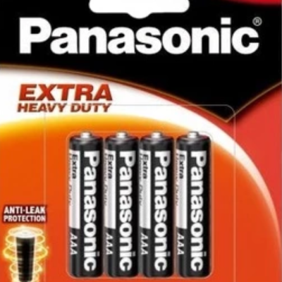 PANASONIC 4pcs AAA Extra Heavy Duty Battery