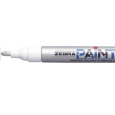 ZEBRA Paint Marker 200M - WHITE (10 Pcs Box)
