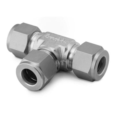 Swagelok Stainless Steel Tube Fitting, Union Tee, 6 mm Tube OD [10s]