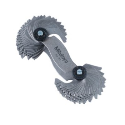 MITUTOYO 188-151, SCREW PITCH GAGE Unified S. 60, 0,4-7mm, 51 Leave (with calibration cert)