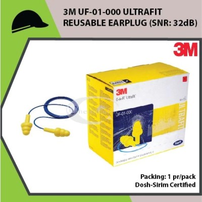 3M UF-01-000 ULTRAFIT REUSABLE EARPLUG (SNR: 29dB)