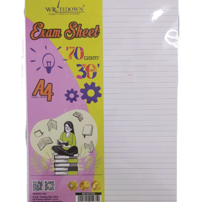PAPER EXAM SHEET A4 70GSM 30'S WD-ES7030