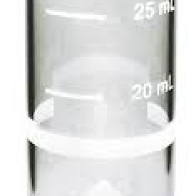 2401906 - Sample cell, 25x95mm, 1"round glass with caps, 10-20-25ml, p