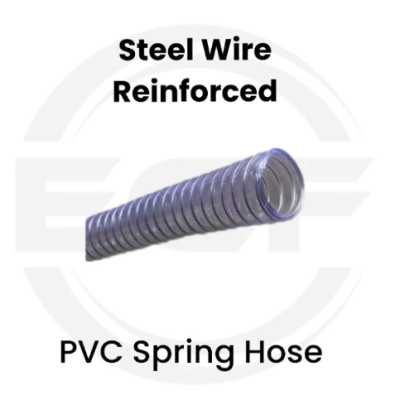 PVC Steel Wire Spring Hose 1 Inch OD 33mm 30M