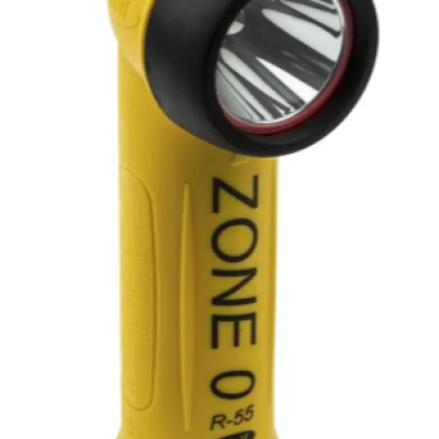 Wolf Safety ATEX, IECEx LED Torch Yellow - Rechargeable Up to 300 lm, 195 mm, R-55H