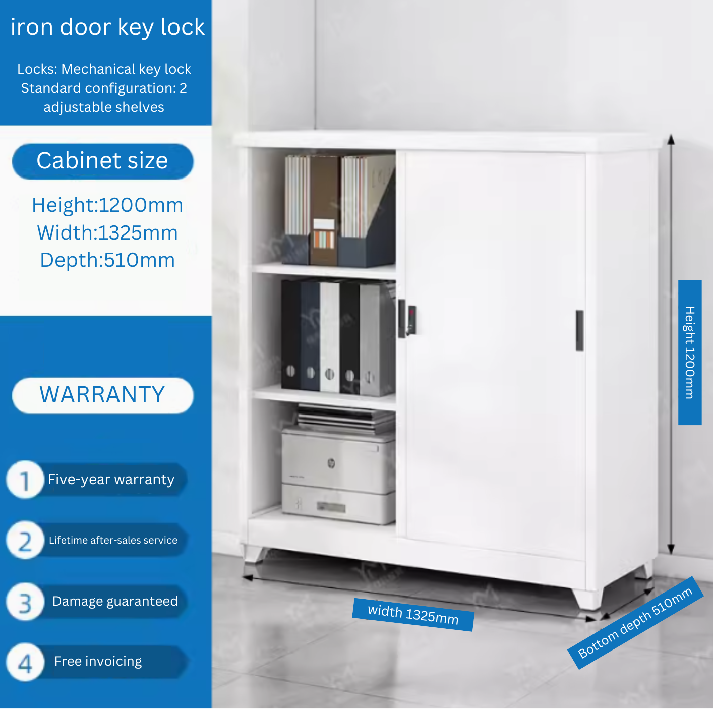 Office File Cabinet Steel Password Lock