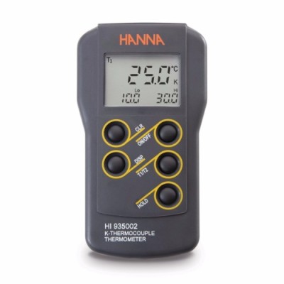 HI935002 DUAL CHANNEL K-TYPE THERMOCOUPLE THERMOMETER