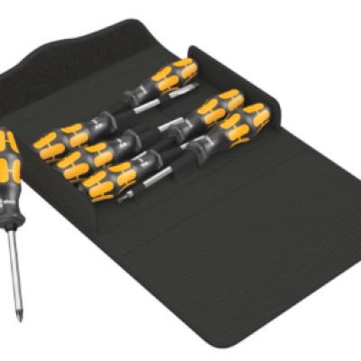 Wera 224-5780 Phillips; Slotted; Torx Screwdriver Set, 7-Piece