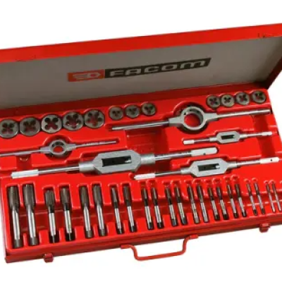 KIT, HSS HAND TAP & DIE KIT, 1 8" TO 1" OFFER 1 4" TO 1" UNC
