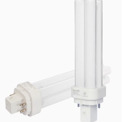 Philips plug-in energy-saving lamp PL-C separate 2p replacement downlight h-type horizontal plug two-pin 4-pin fluorescent lamp (4P 26W 865)